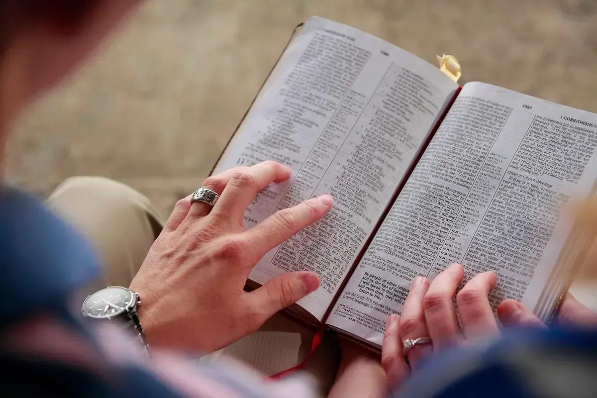 Open Bible for prayer scriptures and daily reflection